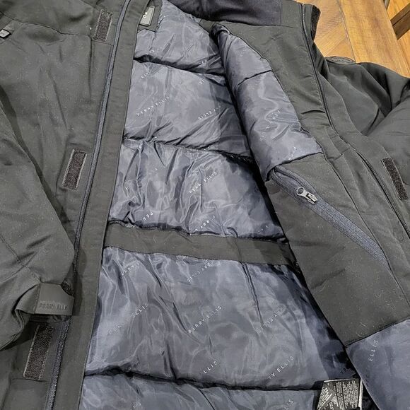 NWT Perry Ellis Black Field Jacket with removable hood Mens XL - Picture 7 of 15